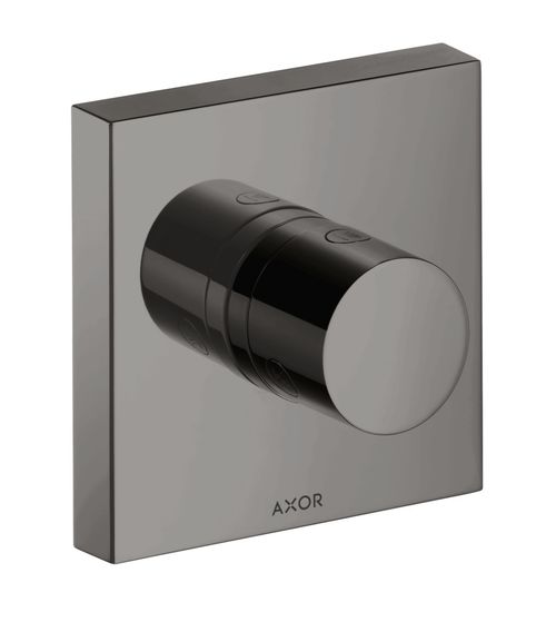 AXOR-HG-AXOR-ShowerSolutions-Ab-und-Umstellventil-Trio-Quattro-120-120-Unterputz-Polished-Black-Chrome-10932330 gallery number 1